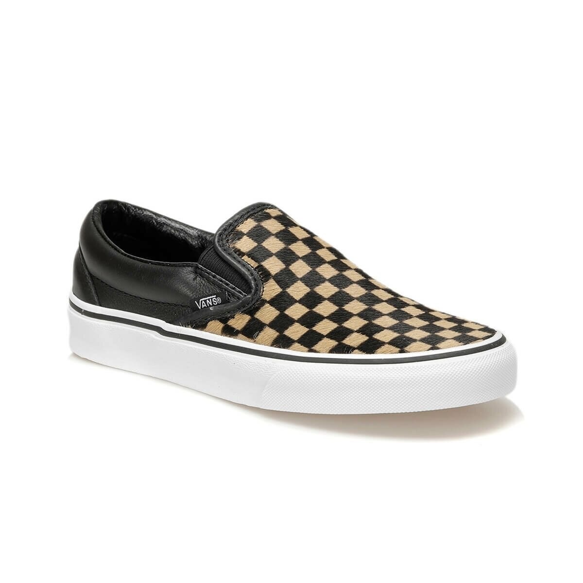 Vans Unisex Ayakkabı VN0A38F7U761 (Calf Hair) Checkerboard/True White