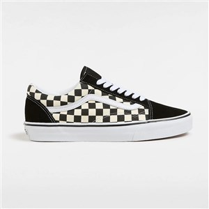 Vans Unisex Ayakkabı VN0A38G1 (Primary Check) Black/White