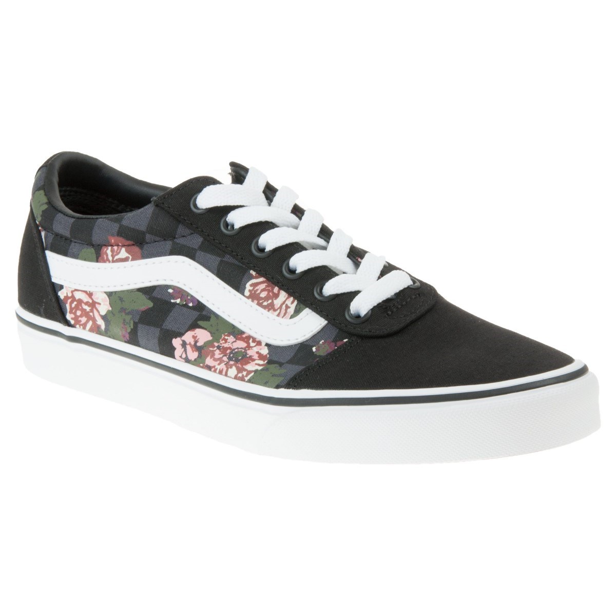 Vans Kadın Ayakkabı VN0A3IUN16I1 (Flowers & Checks) Black