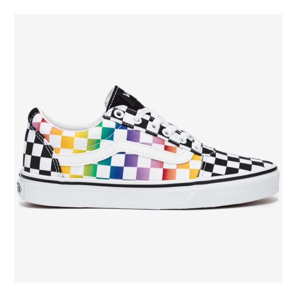 Vans Kadın Ayakkabı VN0A3IUN3RL1 (Rainbow Check) Black/White