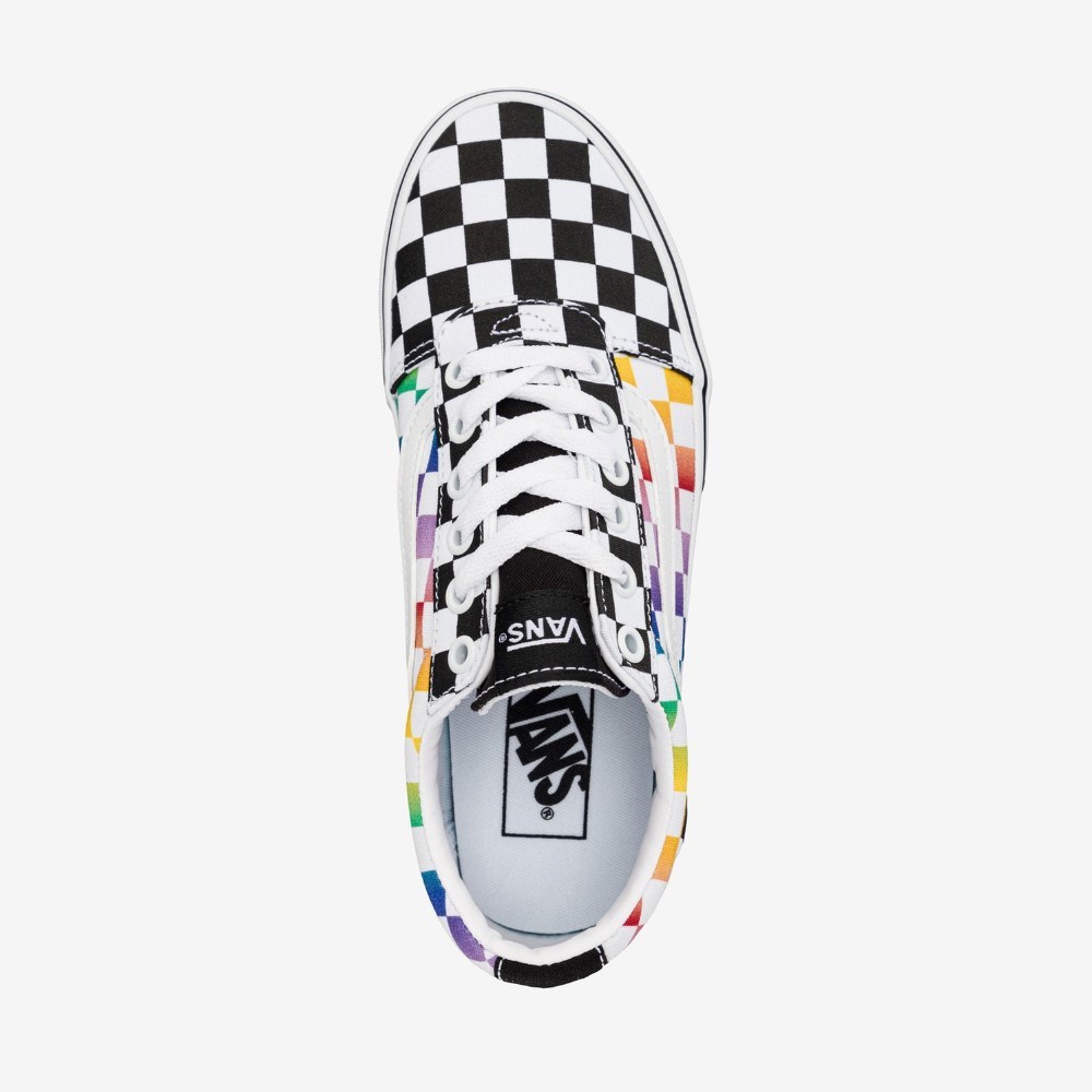 Vans Kadın Ayakkabı VN0A3IUN3RL1 (Rainbow Check) Black/White