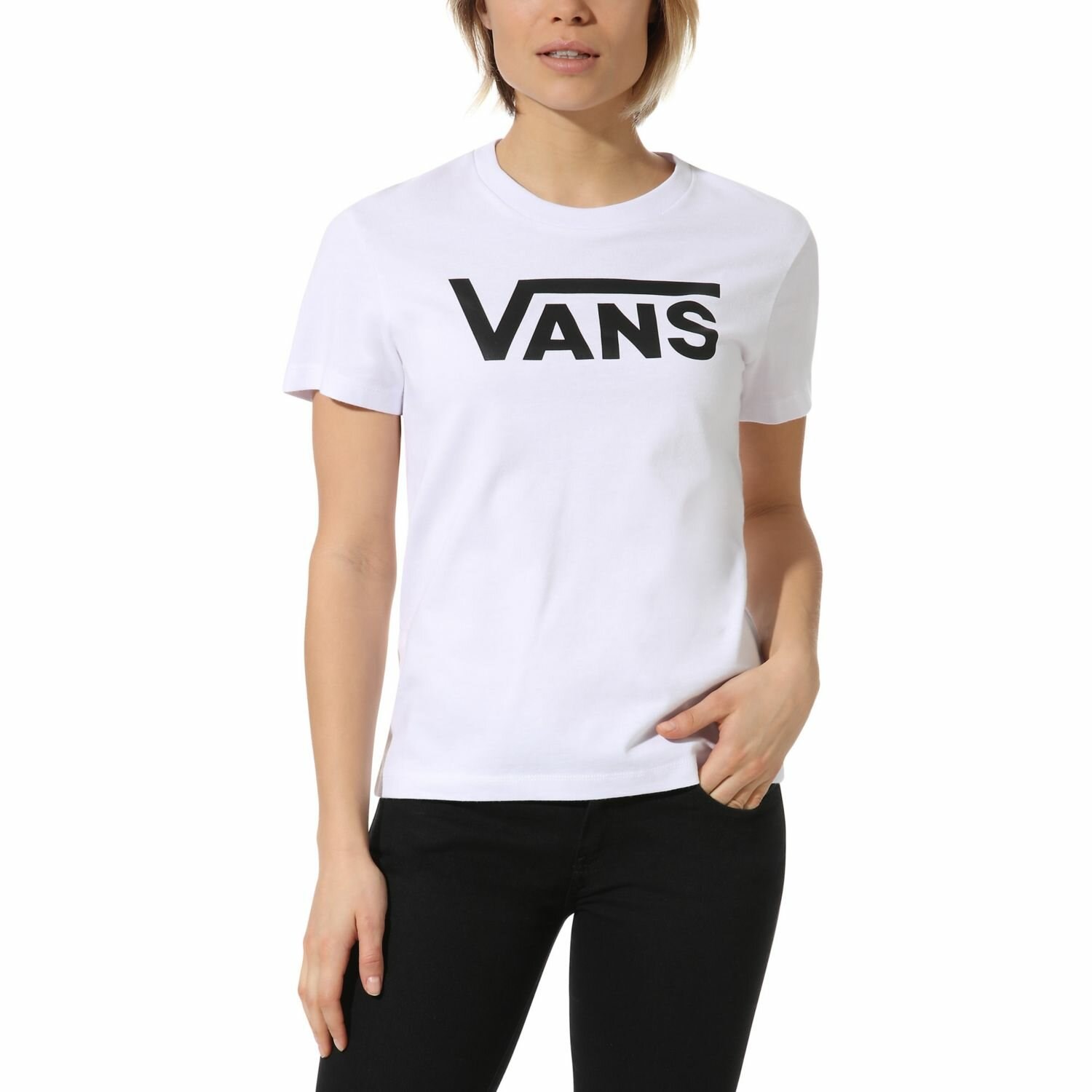 Vans Kadın T-Shirt VN0A3UP4WHT1 Whıte