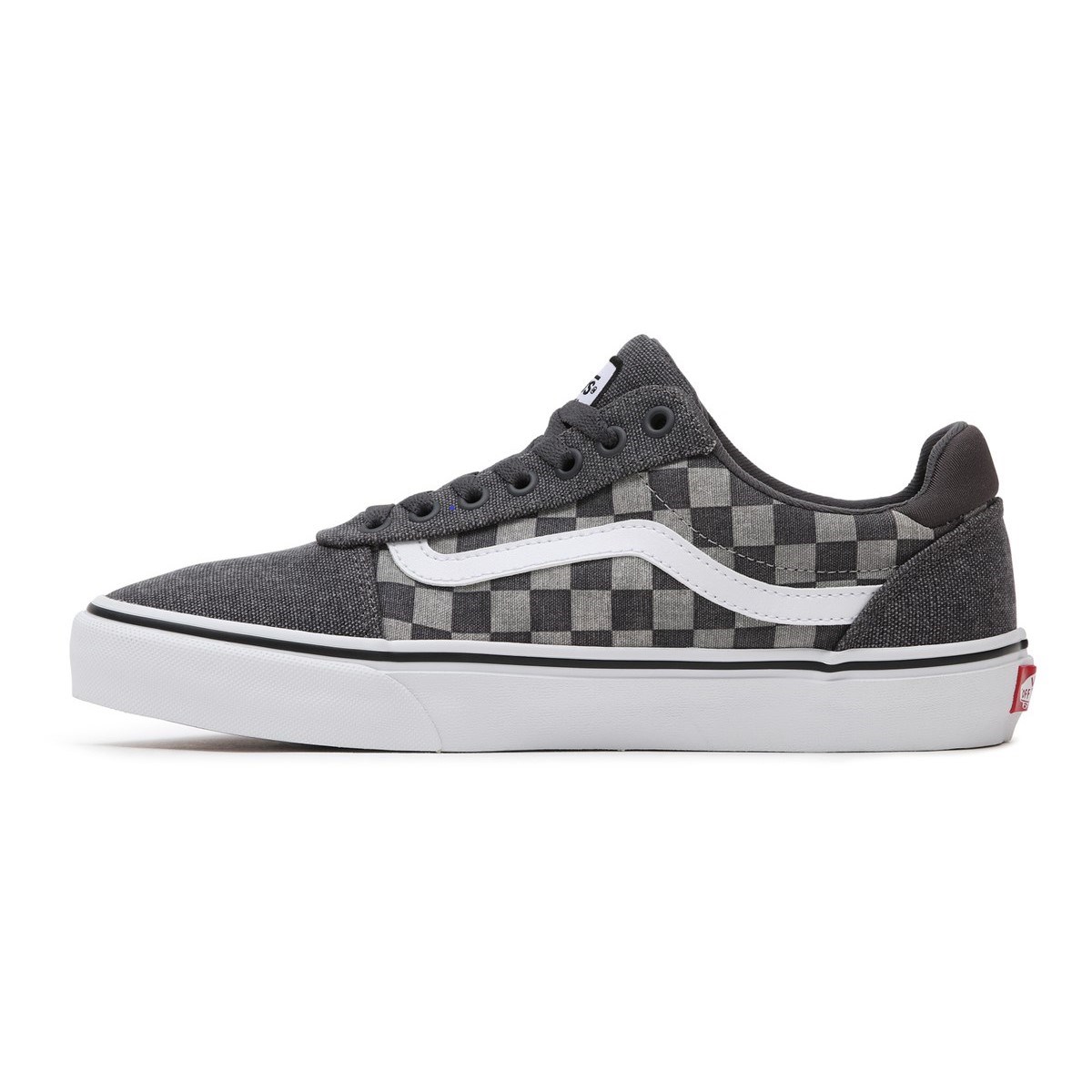 Vans Erkek Ayakkabı VN0A3WLHAPT1 (Washed Check) Asphalt/White