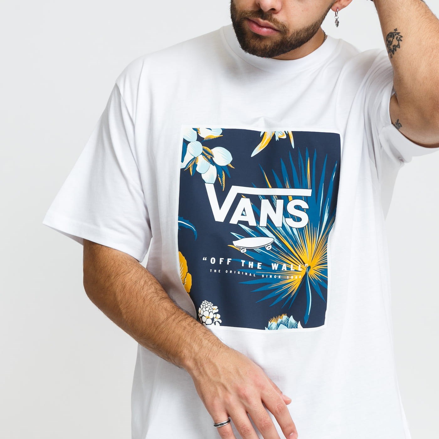 Vans Erkek T-Shirt VN0A5E7YZ501 Calıfas-Whıte