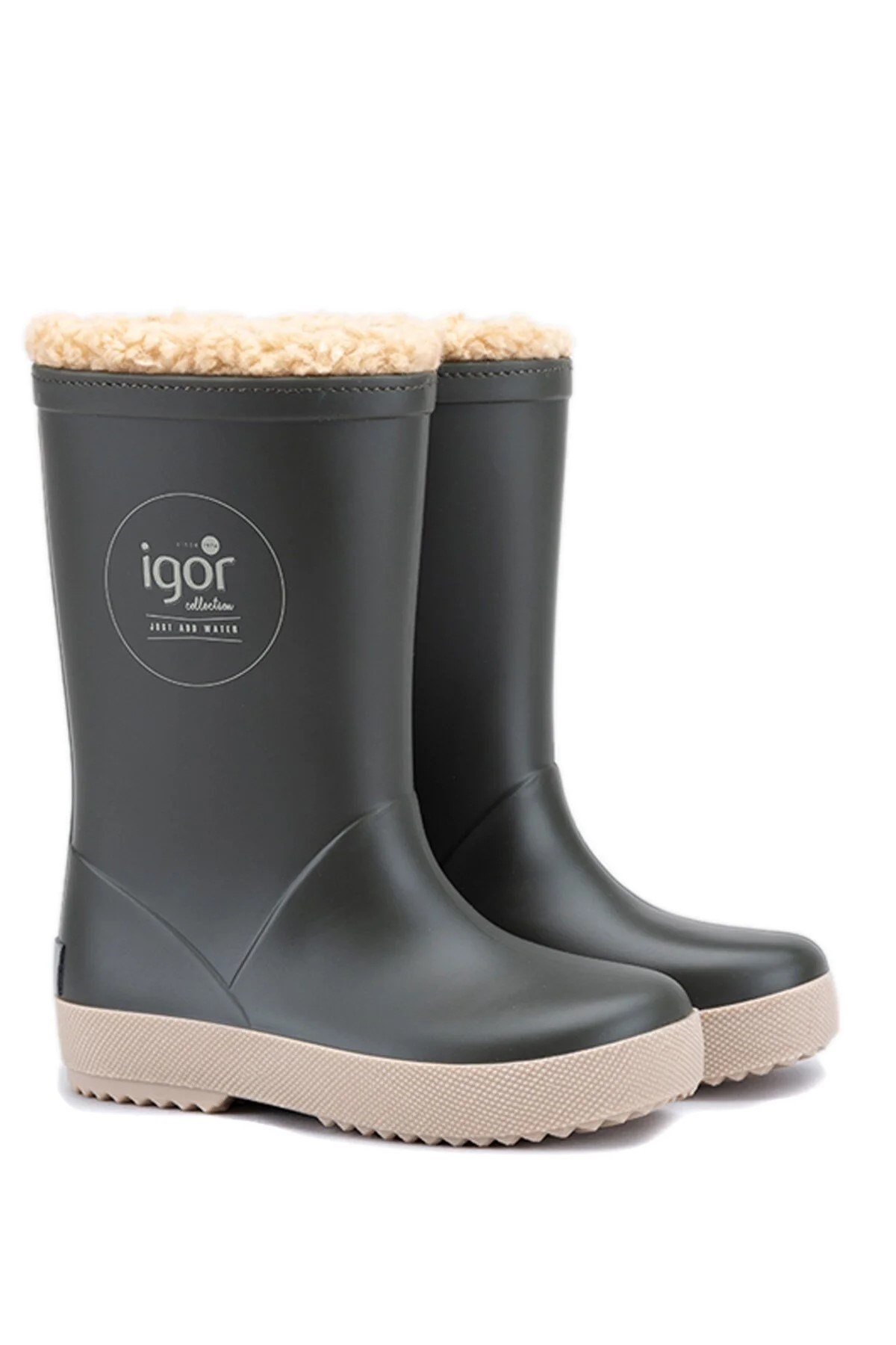 İgor Unisex Çocuk Çizme W10293 042-Kaki/Beige