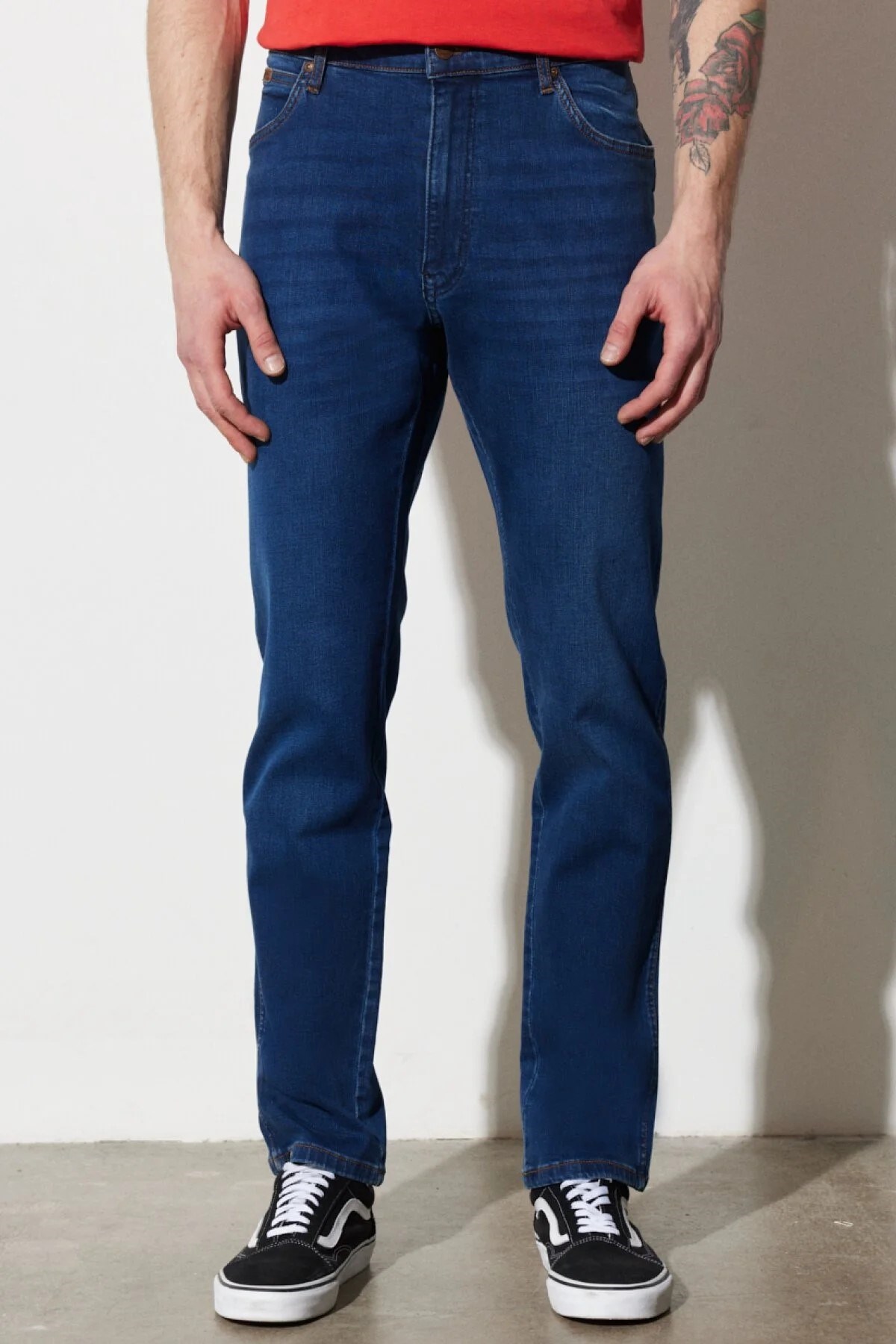 Wrangler Erkek Pantolon W12T01439Z Blue Silk