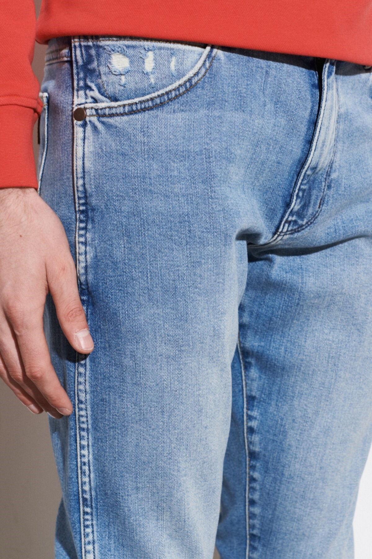 Wrangler Erkek Pantolon W18S59X4E Light Indigo