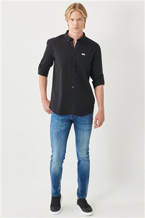 Wrangler Erkek Gömlek W211841001 Black