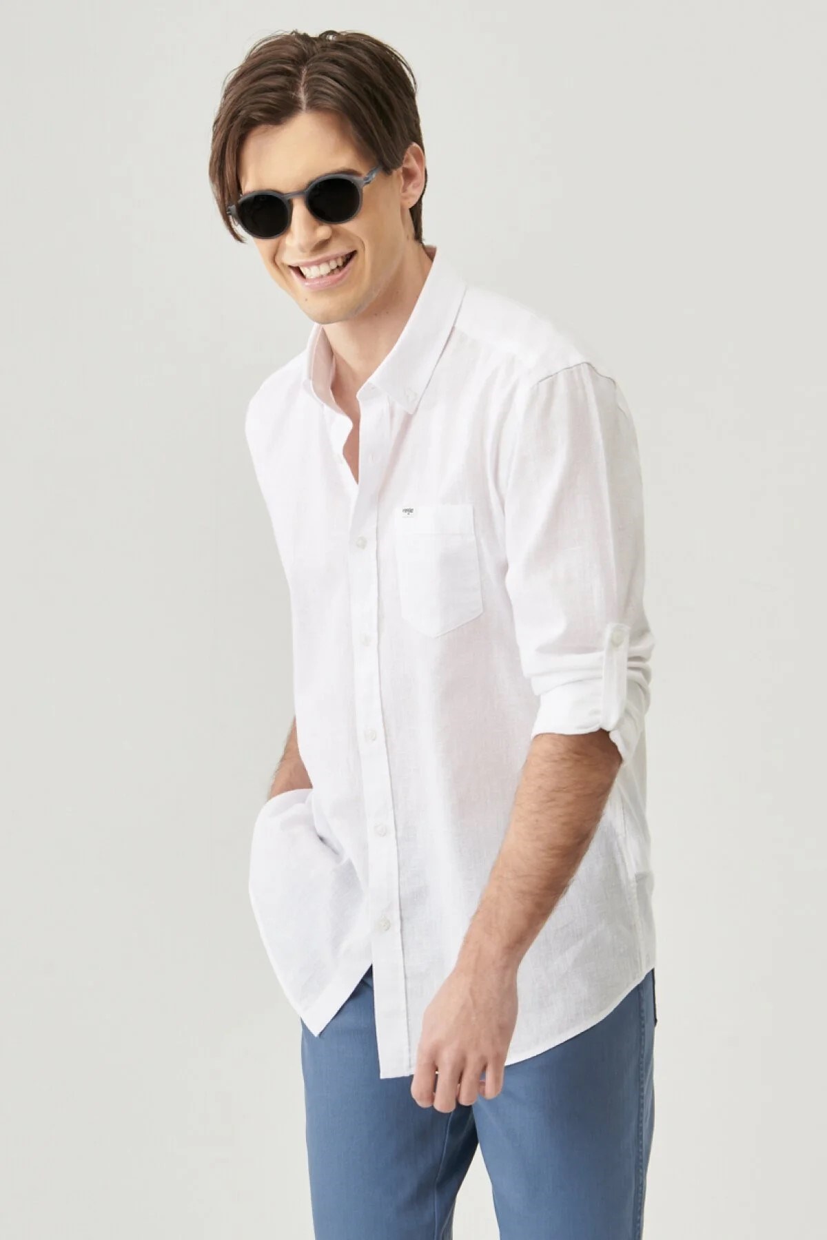 Wrangler Erkek Gömlek W211841100 White