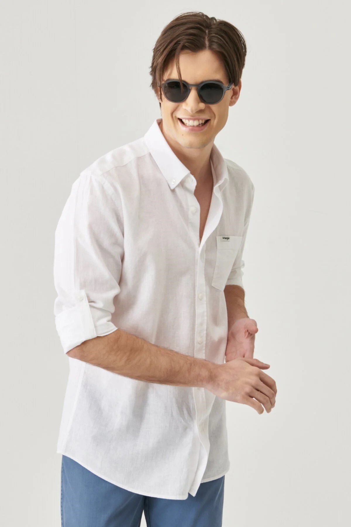 Wrangler Erkek Gömlek W211841100 White