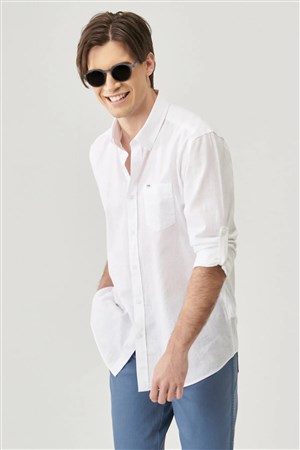 Wrangler Erkek Gömlek W211841100 White