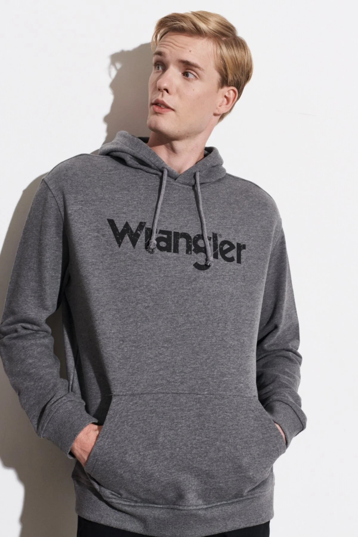 Wrangler Erkek S-Shirt W212026 Anthra Melange