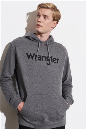 Wrangler Erkek S-Shirt W212026 Anthra Melange