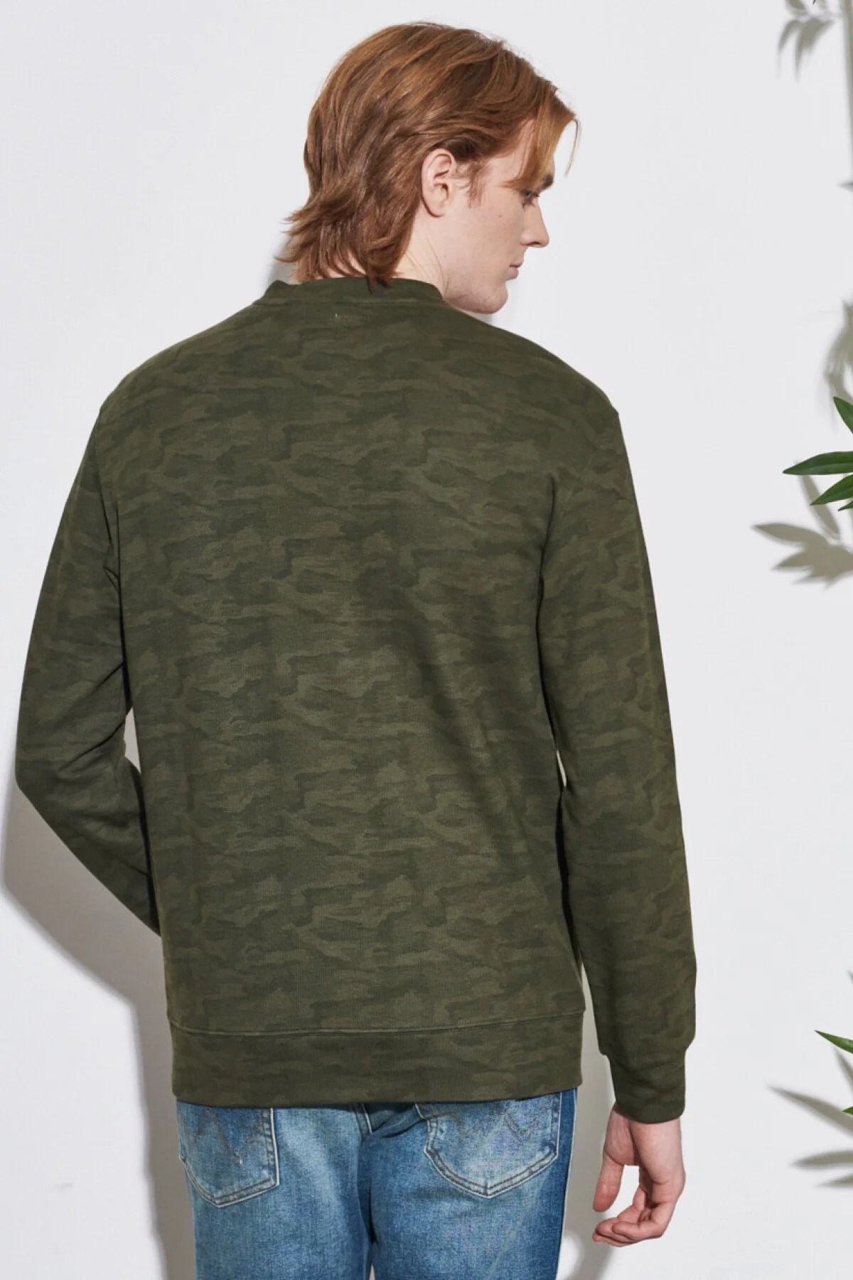 Wrangler Erkek S-Shirt W212305 Green Camo