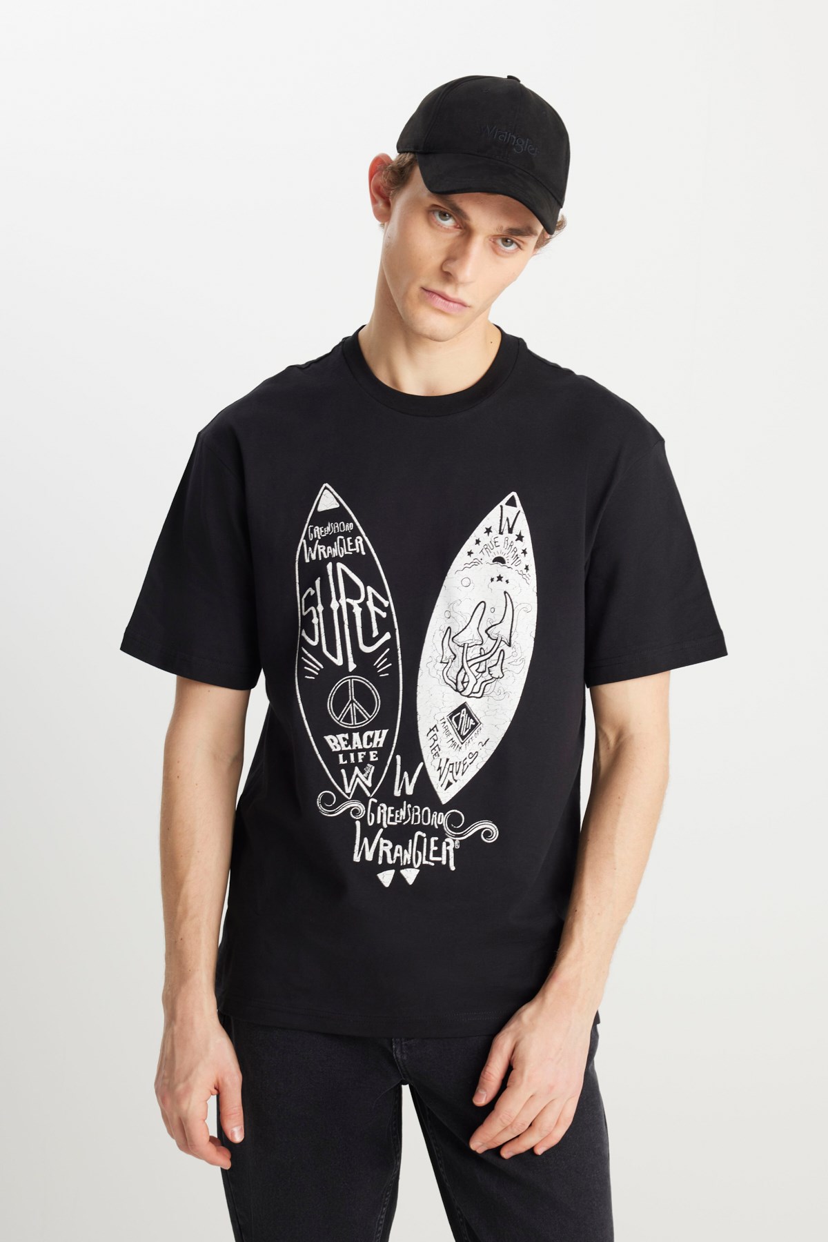 Wrangler Erkek T-Shirt W231238001 Black