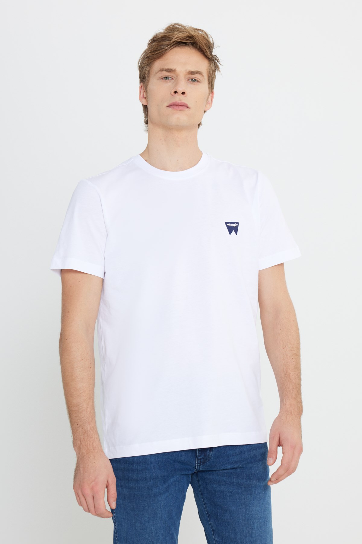 Wrangler Erkek T-Shirt W70MD3312 White