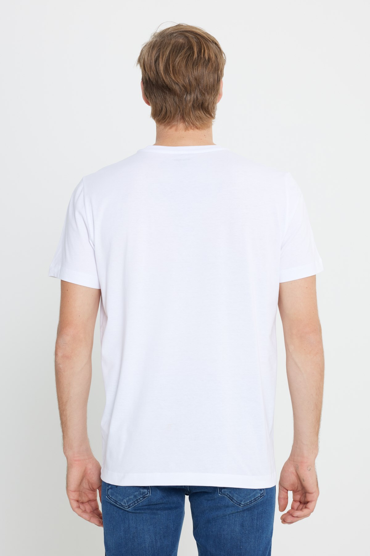 Wrangler Erkek T-Shirt W70MD3312 White