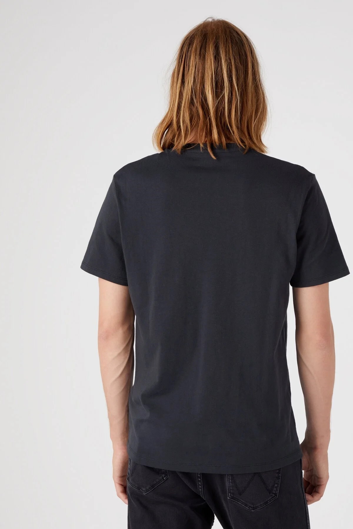 Wrangler Erkek T-Shirt W70PEEXV6 Faded Black