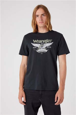 Wrangler Erkek T-Shirt W70PEEXV6 Faded Black
