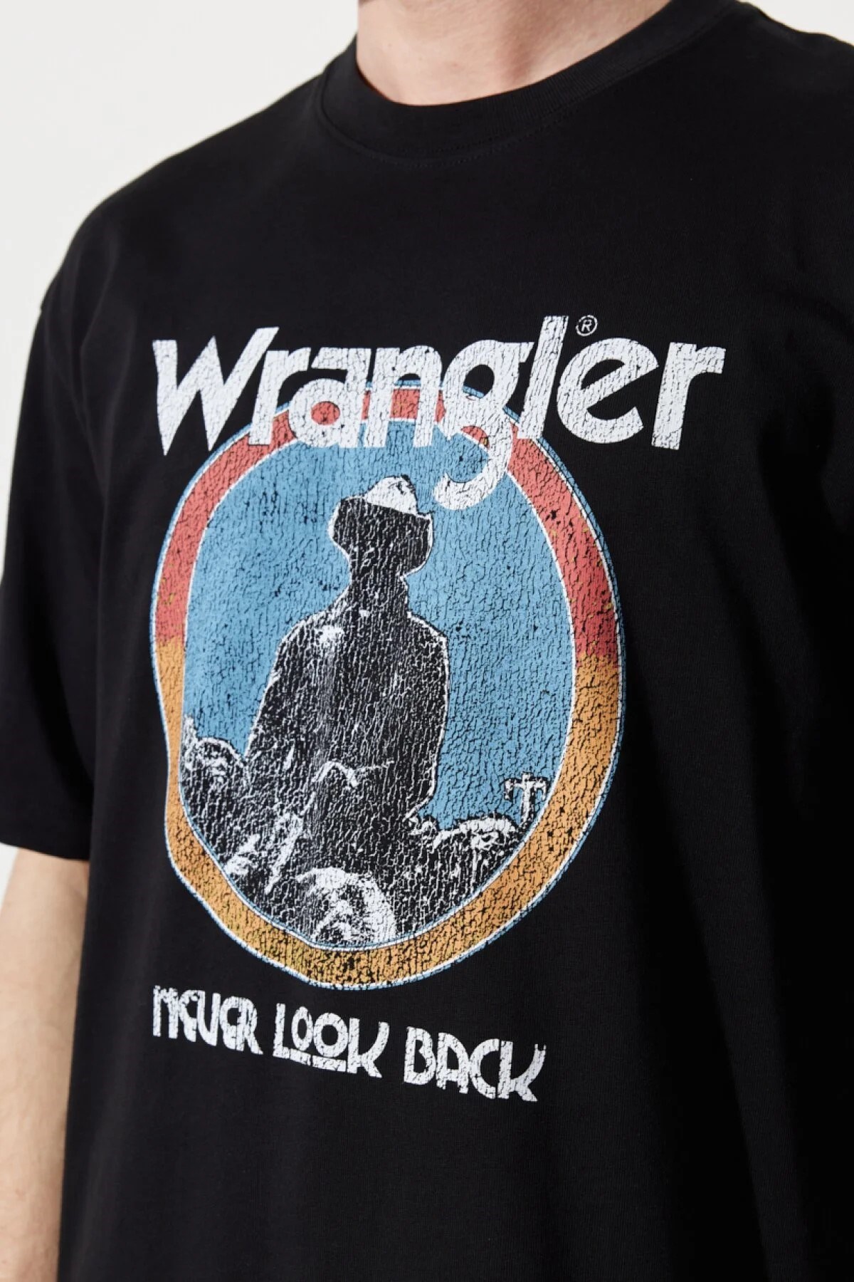 Wrangler Erkek T-Shirt W7CBEE100 Black