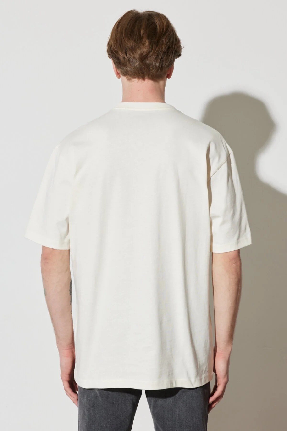 Wrangler Erkek T-Shirt W7CBEE737 Off White