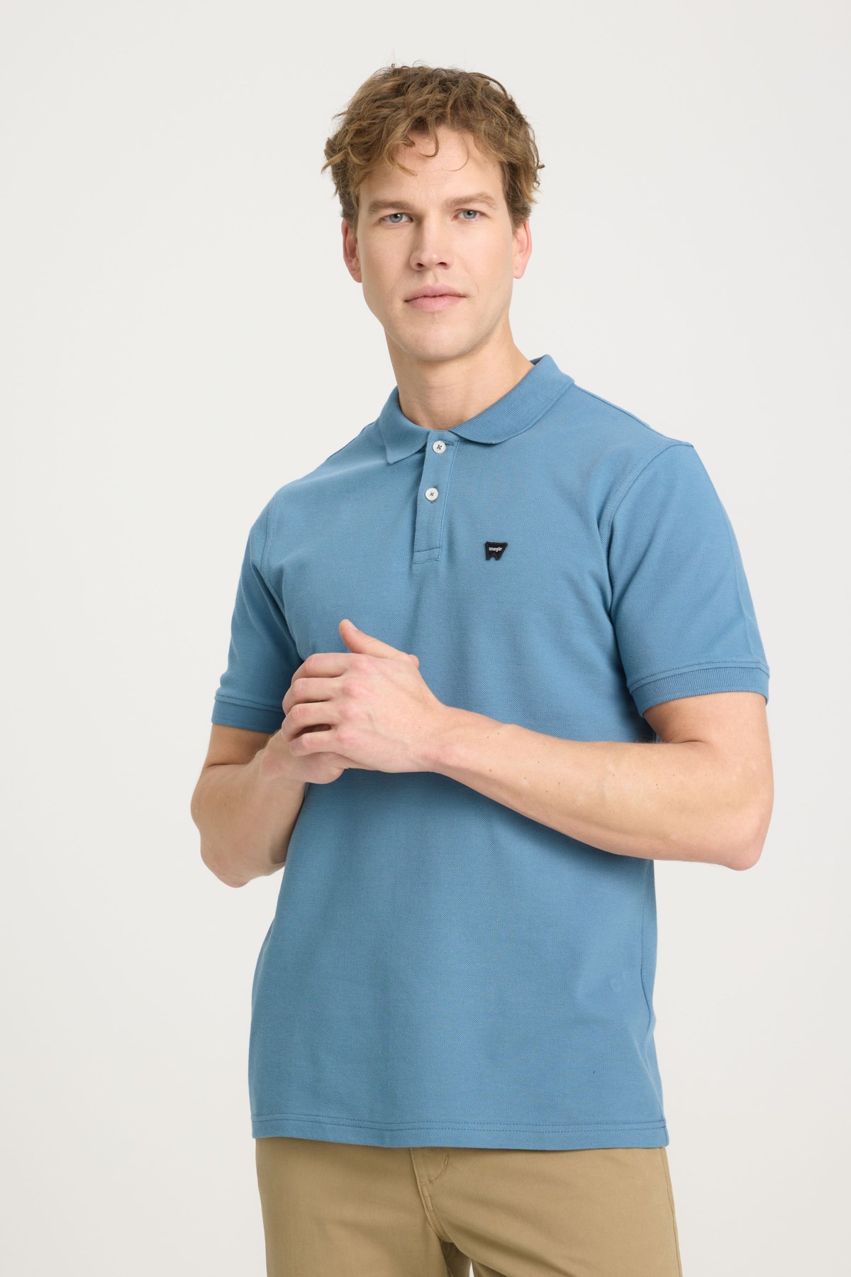 Wrangler Erkek T-Shirt W7D5K4XX2T404 Light Blue