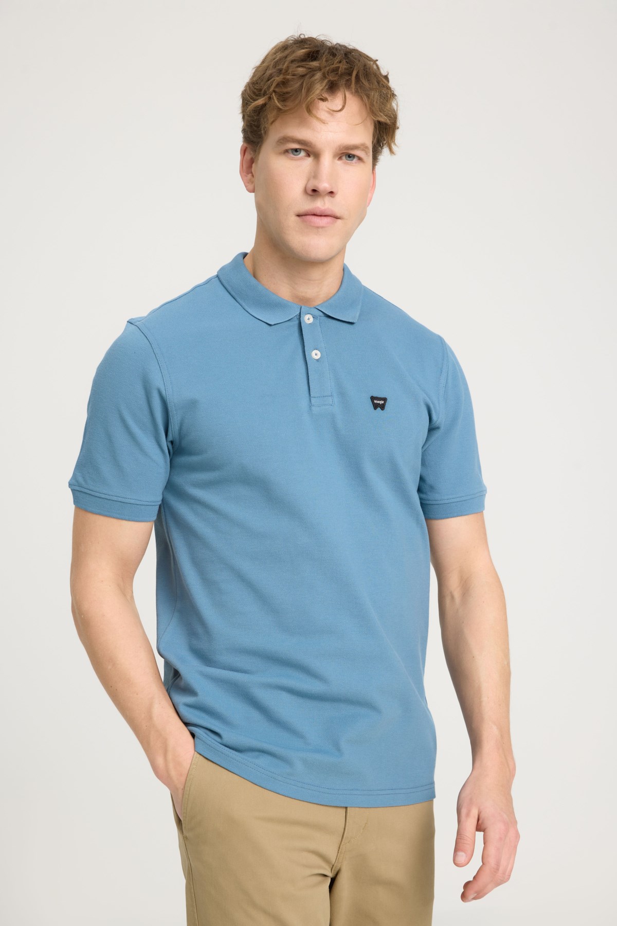 Wrangler Erkek T-Shirt W7D5K4XX2T404 Light Blue